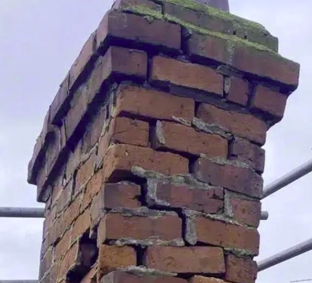 brique de cheminée cassée