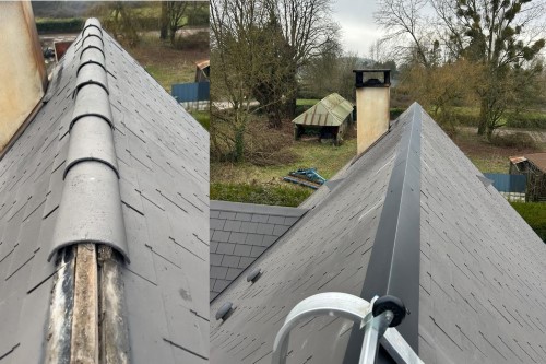 reparation de toiture faitage